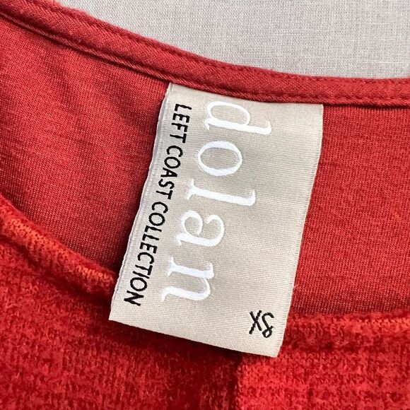 Dolan Anthropologie Long Sleeve Pleated Fit & Flare Burnt Orange Dress XS - Picture 7 of 10